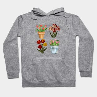 Tulip Positive Collage Flora Vintage Since Hoodie